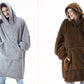 Hoodie Sweatshirt With Big Pocket Tops Sweater Comfortable Loose Double-Sided Fleece Thicker Wearable Blanket