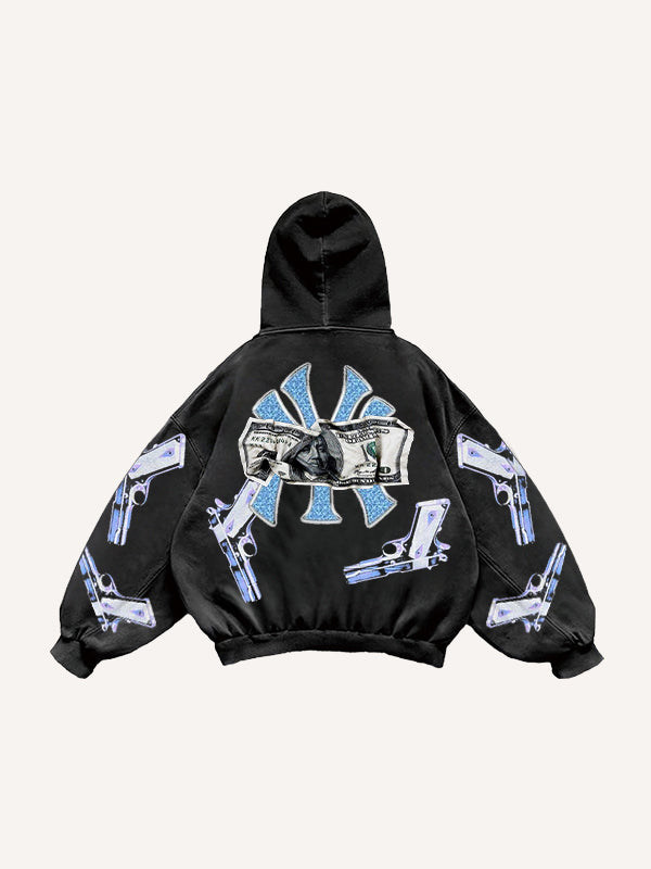 Fashion Casual Printed Polyester Sweater