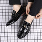 Men's Plus Size Plaid Casual Loafers