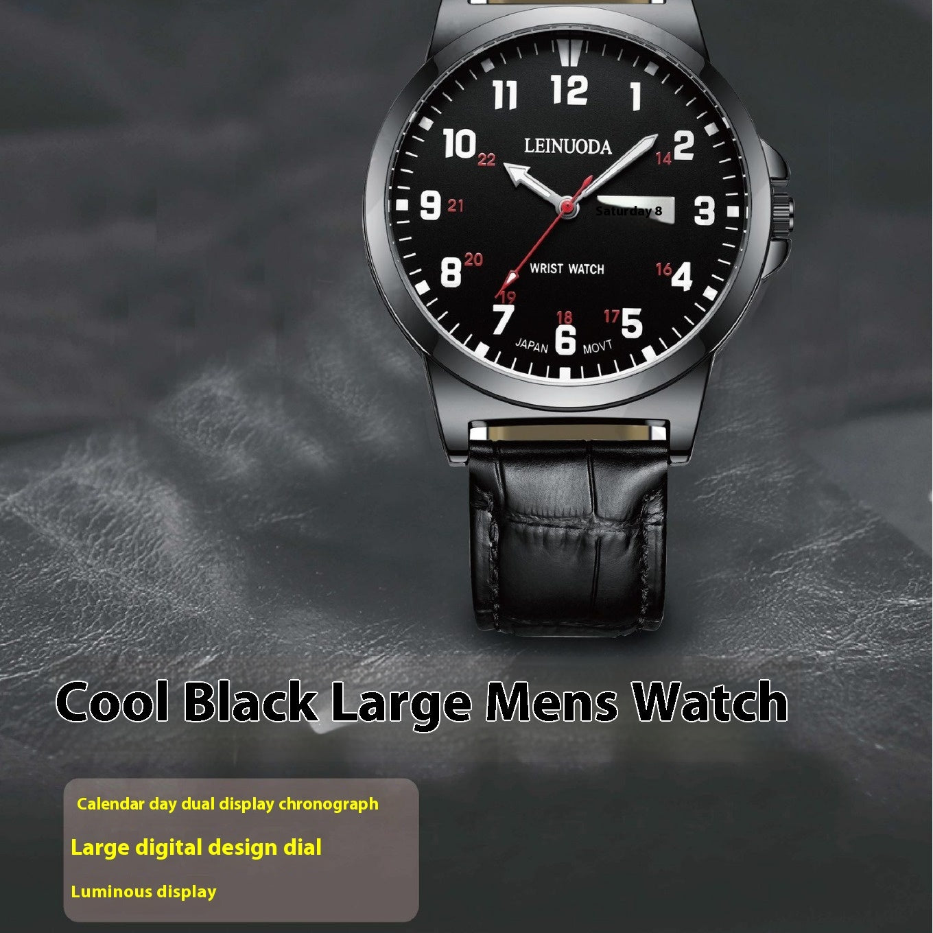 Numbers Surface Waterproof Quartz Simple Men's Watch