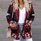 Loose Halloween Sweater Christmas Printed Knitted Cardigan