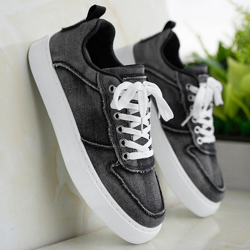 Casual Versatile Canvas Shoes Denim Trendy Stitching