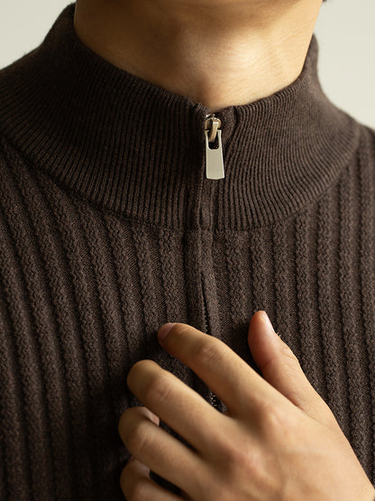 Zipper Cardigan Men's Casual Sweater Coat