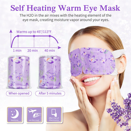 Disposable Eye Mask Steam Heating SPA Relaxing Eye - Babazayed