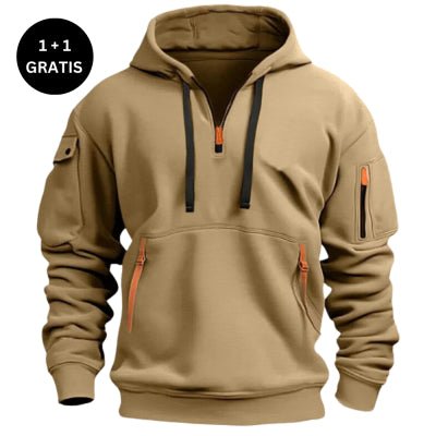 Dropped Shoulder Hooded Sweatshirt Men's Women's Plus Size Loose Pullover Fashion Sweatshirt - Babazayed