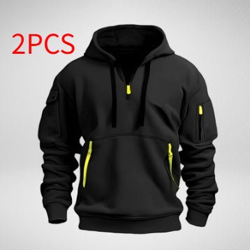 Dropped Shoulder Hooded Sweatshirt Men's Women's Plus Size Loose Pullover Fashion Sweatshirt - Babazayed