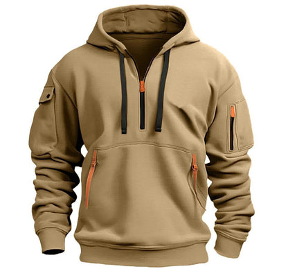 Dropped Shoulder Hooded Sweatshirt Men's Women's Plus Size Loose Pullover Fashion Sweatshirt - Babazayed