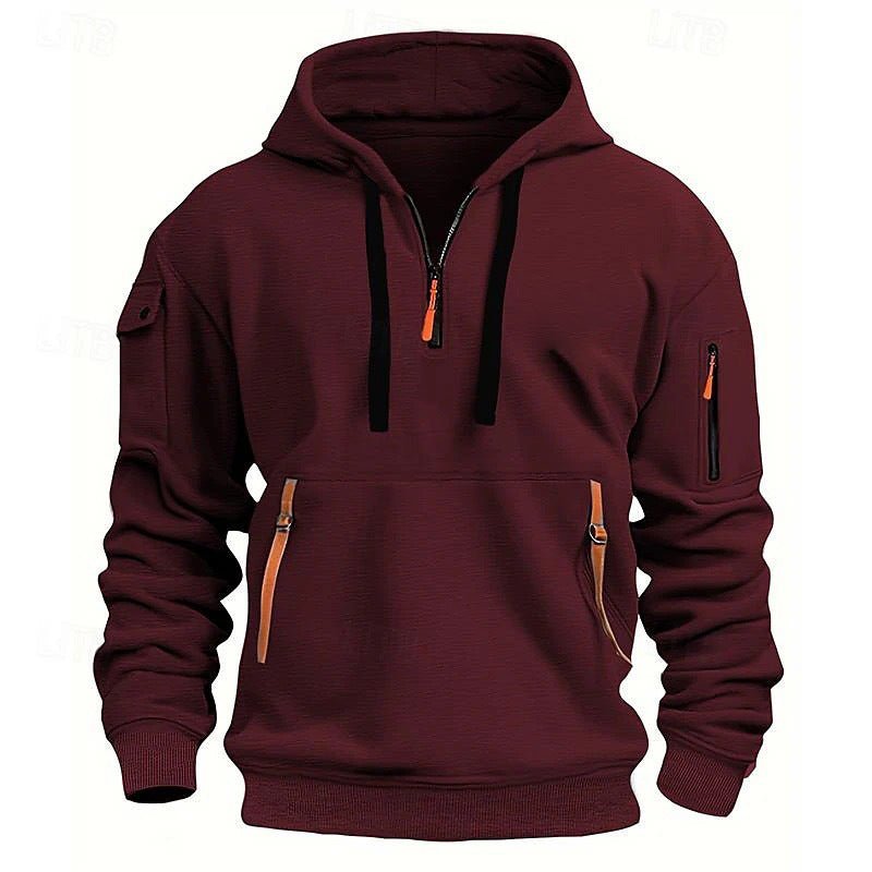 Dropped Shoulder Hooded Sweatshirt Men's Women's Plus Size Loose Pullover Fashion Sweatshirt - Babazayed
