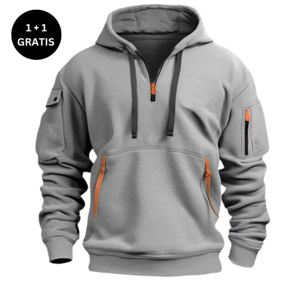 Dropped Shoulder Hooded Sweatshirt Men's Women's Plus Size Loose Pullover Fashion Sweatshirt - Babazayed