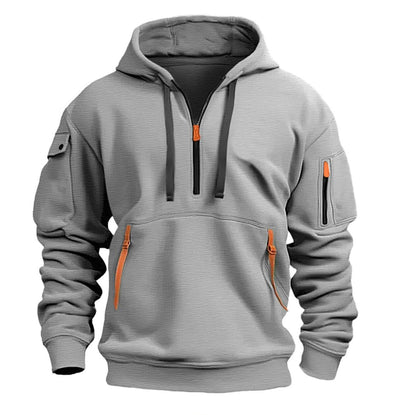 Dropped Shoulder Hooded Sweatshirt Men's Women's Plus Size Loose Pullover Fashion Sweatshirt - Babazayed