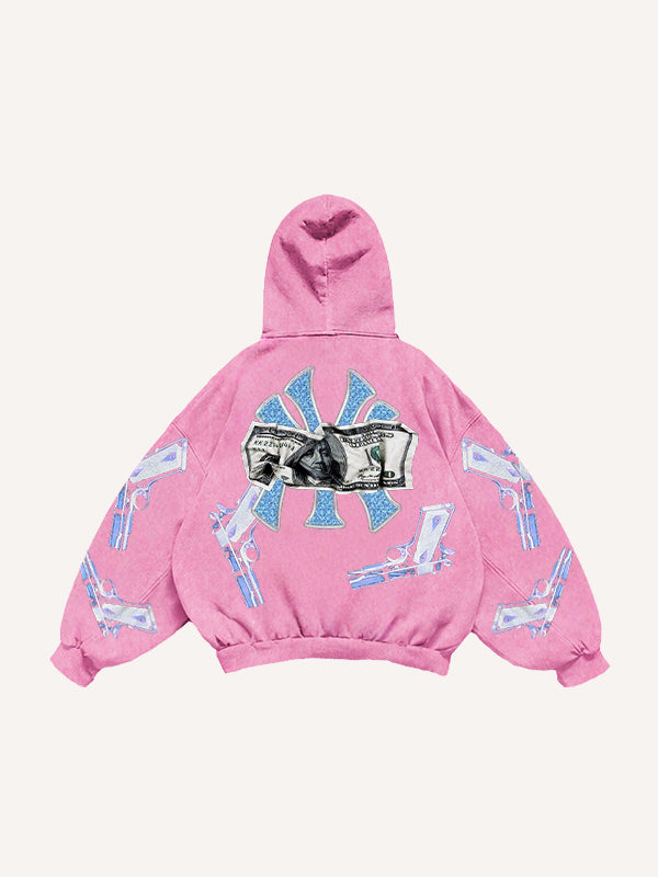 Fashion Casual Printed Polyester Sweater