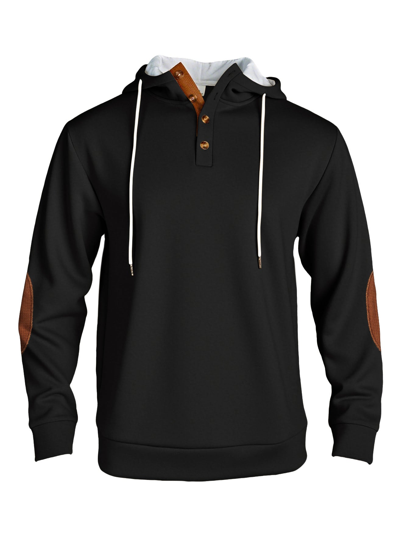 Men's Solid Color Hooded Pullover Sportswear Sweatshirt