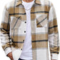 Men's High-end Thermal Plaid Padded Shirt Coat