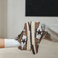Brown Star Retro Board Shoes For Men