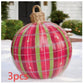 Christmas Ornament Ball Outdoor Pvc 60CM Inflatable Decorated Ball PVC Giant Big Large Balls Xmas Tree Decorations Toy Ball