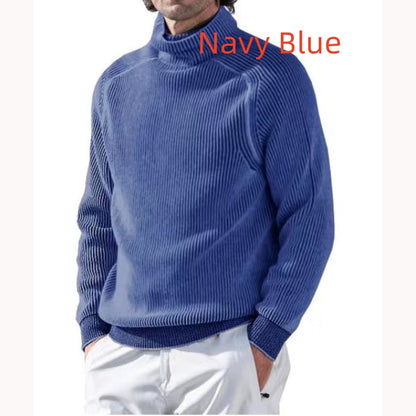 Men's Wool High Collar Warm Sweater