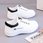 Women's Korean-style All-match Leather White Shoes