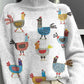 New Christmas Abstract Printing Casual Cloak Coat Cardigan