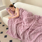 Single-layer Double-sided Tower Velvet Blanket Lunch Break Sofa Cover Blanket