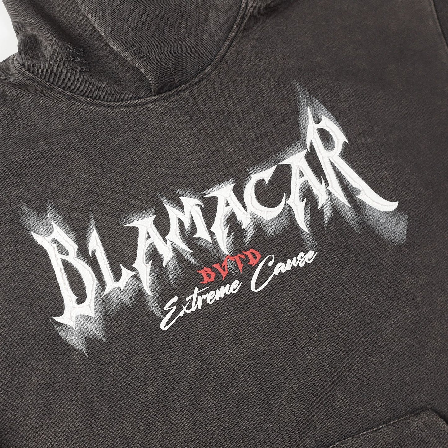 American Retro Heavy Washed Hoodie Design Sense Printed Hoodie