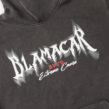 American Retro Heavy Washed Hoodie Design Sense Printed Hoodie