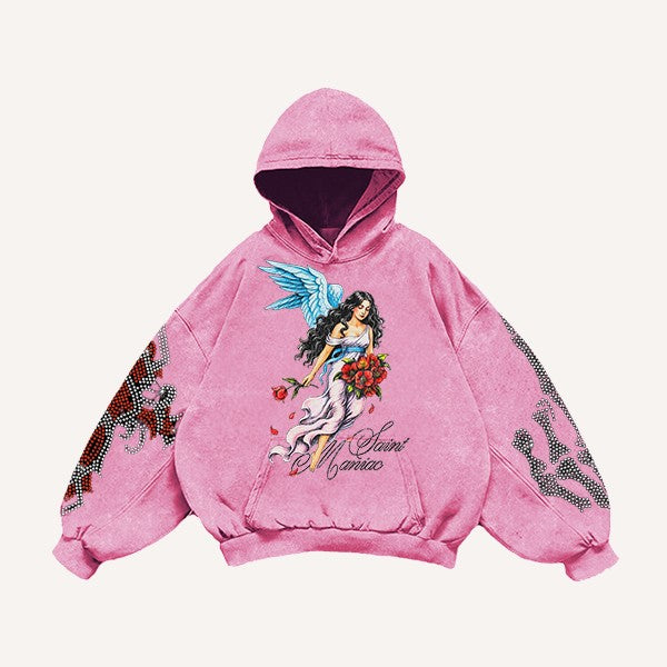 Fashion Casual Printed Polyester Sweater