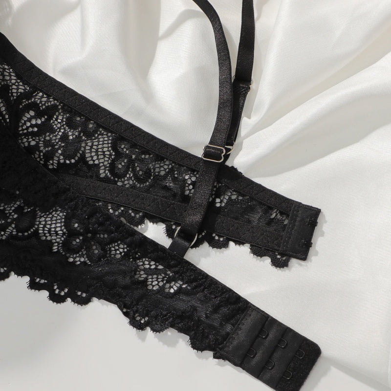 Sexy Bra Set, Lace, New Breathable Ultra-thin Anti-sagging Lingerie, Women's Underwear Set