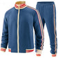 Men's Casual Sports Suit Color Matching Two-piece Set