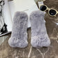 Sweet Warm And Thickened Rex Rabbit Fur Gloves