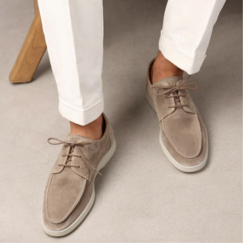 Summer New Foreign Trade Style European And American British Lace Up Men's Plus Size Casual Men's Shoes