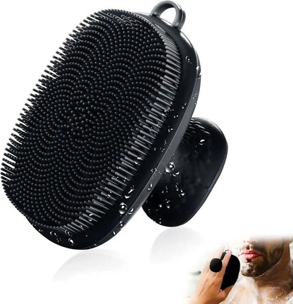 Handheld Face Decontamination Brush Silicone Face Cleansing Brush