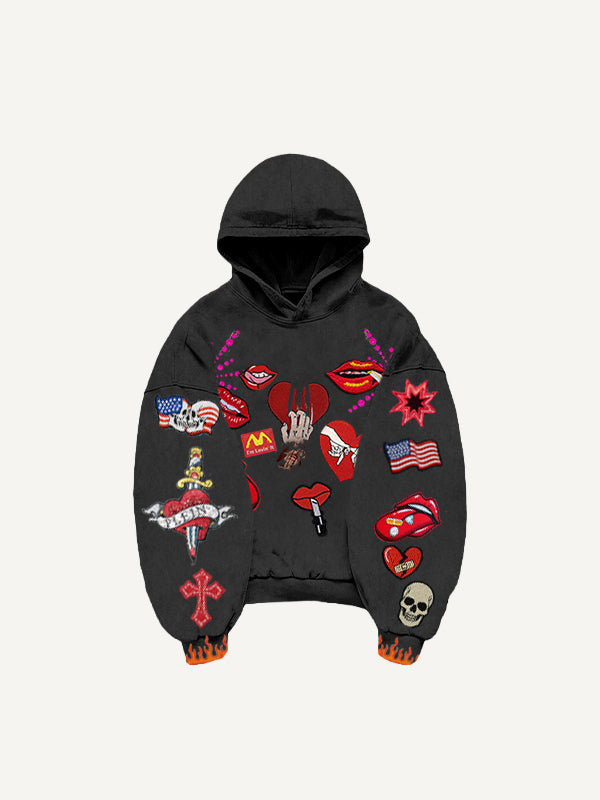 Fashion Casual Printed Polyester Sweater