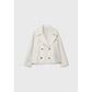 Ins Double-breasted Lapel Blazer Jacket Fashion Loose Woolen Short Coat Elegant Commuting Women's Clothing