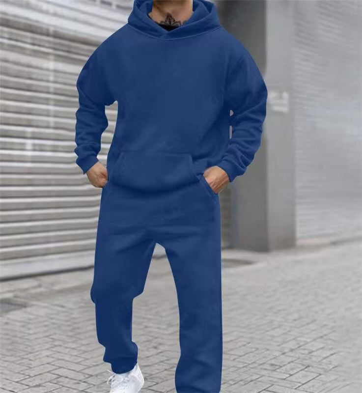 Fleece Fashion Casual Loose Long Sleeve Hoodie Set