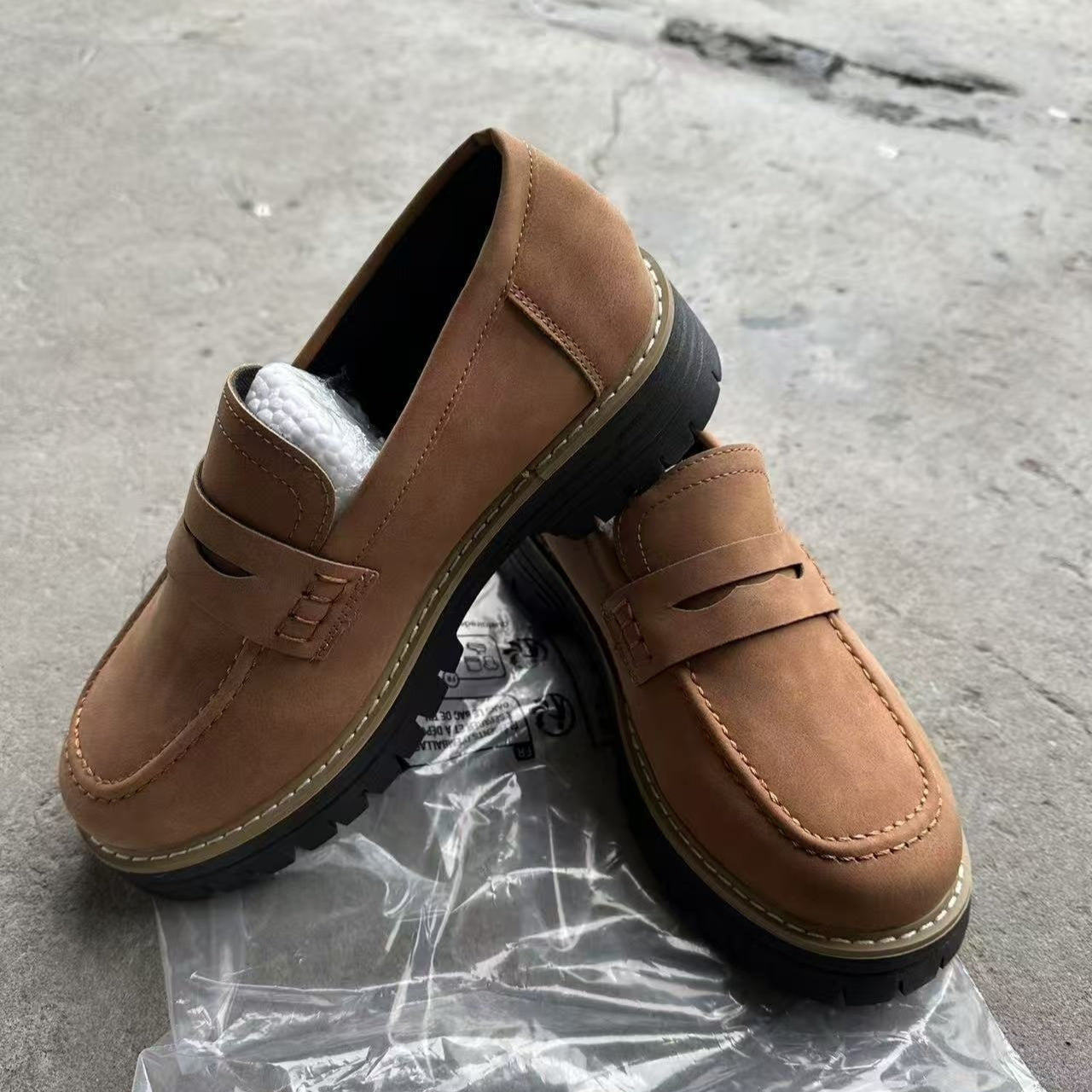 Fashion Casual Matte British Style Women's Shoes