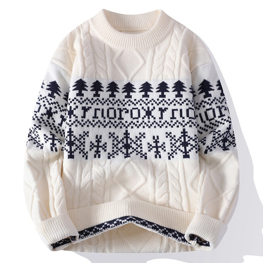 Couples' Christmas Crew-neck Pullover Sweaters