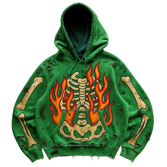 Fashion Casual Printed Polyester Sweater - Babazayed