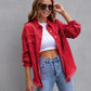 Fashion Ripped Shirt Jacket Female Autumn And Spring Casual Tops Womens Clothing - Babazayed
