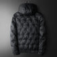 Embroidered Down Men's Plus Size Hooded Casual Down Jacket