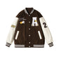 American Vintage Flocked Embroidered Baseball Jacket