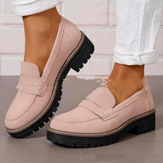 Fashion Casual Matte British Style Women's Shoes