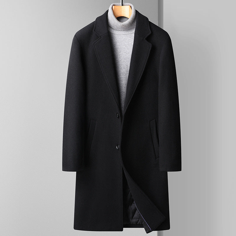 Woolen Coat Men's Business Korean Version