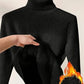 Fleece Turtle Neck Sweater Winter Warm Elegant Thick Knitted Pullover Tops Women's Clothing - Babazayed
