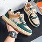 Lace - up Casual Shoes Men Soft Thick Sole Fashion Comfortable Breathable Flats Sneakers Student Platform Outdoor Walking Shoes - Babazayed