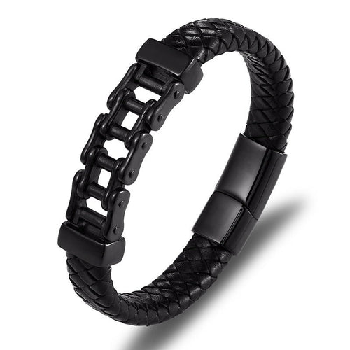 Leather Leather Braided Bracelet, Leather Bracelet, Custom Leather Bracelet, Men'S Cowhide Jewelry - Babazayed