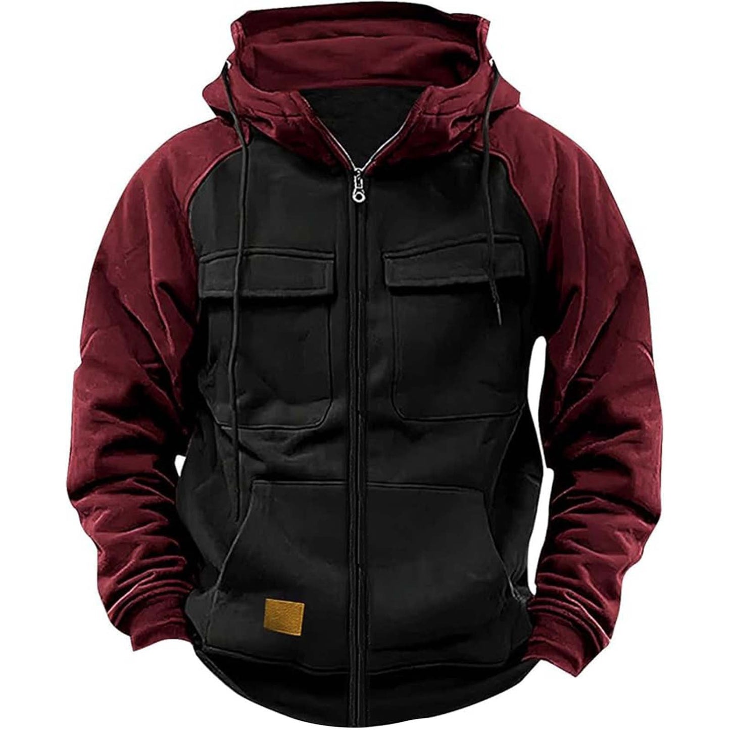 Men's Hoodie Youth Sports Multi - pocket Workwear - Babazayed