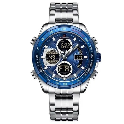 Men's Stainless Steel Strap Multi - function Watch - Babazayed