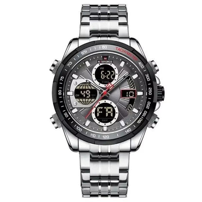Men's Stainless Steel Strap Multi - function Watch - Babazayed