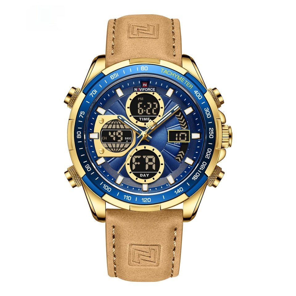 Men's Stainless Steel Strap Multi - function Watch - Babazayed