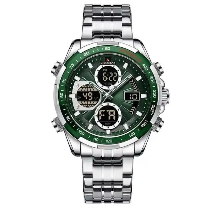 Men's Stainless Steel Strap Multi - function Watch - Babazayed